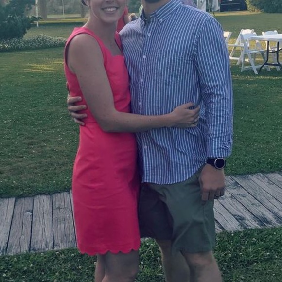 Jcrew fitted dress. Hot pink. Size 2 - Picture 2 of 5